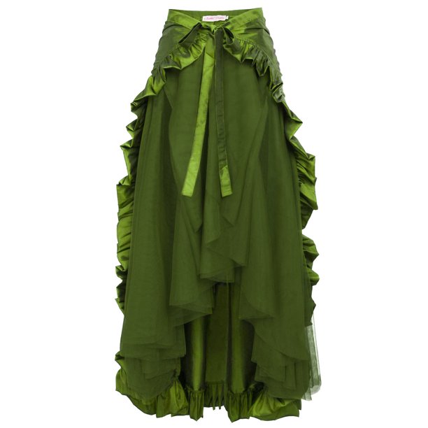 Vestido cruzado gótico steampunk para mujer, de talla grande, estilo pirata victoriano con volantes, estilo europeo y americano