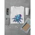 thumbnail image 3 of Cool Grunge Blue Spider T-Shirt Men -Image by Shutterstock, Male 4X-Large, 3 of 4