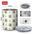 thumbnail image 4 of 12oz Coffee Tumblers Green Highland Cow Flower Pattern Stainless Steel Vacuum Insulated Travel Tumbler Coffee Cups Mug with Lid and Straw with Cleaning Brush for Cold & Hot Drinks, 4 of 5