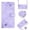 Purple, variant on for Samsung Galaxy A32 5G Crossbody Wallet Case with Card Holder, Flip Folio Book Style Leather Shockproof Protective Phone Cover with Shoulder Strap/Lanyard for Samsung Galaxy A32 5G, Blue