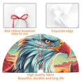 thumbnail image 4 of Rateoe Western Style Bald Eagle Print Christmas Tree Skirt 36" for Xmas Holiday New Year Party Circle Tree Mat Ornaments Decoration, 4 of 7
