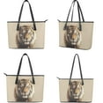 thumbnail image 3 of ZUXONGSY Tiger Print 2 PCS Tote Bag Handbag with Wallet Set Pu Leather Hobo Shoulder Bag for Women Ladies 2 Pcs Top Handle Handbag Purse Clutch Shoulder Totes, 3 of 4