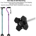 thumbnail image 2 of SupreGear 3/4" Heavy-Duty Quad Cane Tip, Non-Slip Rubber Replacement Base for Extra Stability & Balance, 2 of 8