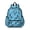 Baseballs and Words Blue Pattern, variant on Softballs and Bats Black Pattern Cute School Backpack with Padded Back and Adjustable Shoulder Straps 13.4"x11"x4.7"