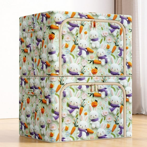 Large Capacity Zipper Organizer Foldable Storage Bag Moving Bag Household Goods Clothing Underwear Socks Toy Storage Organizer
