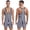 Black, variant on Men's Striped Wrestling Singlet U Neck Sleeveless Racerback Boxer Leotard Sportwear Hot Pink S