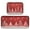 Red Christmas Tree and Lights, variant on 2-Piece Kitchen Rugs Set Non-Slip Mats Carpet Floor for Kitchen, Bathroom (19.7"x27.6" & 19.7"x47.2") Red Christmas Tree and Lights