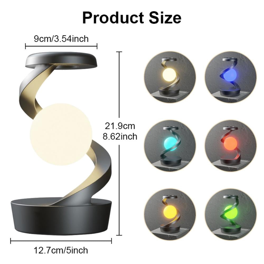Hnjugfe Levitating LED Night Light, Color Changing, Floating Decor
