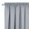 thumbnail image 3 of Woven Trends Two-Tone Window Curtain Panels, Rod- Pocket Room Darkening  Curtains for Bedroom and Living Room, Double Layered Window Panel, Gray/White, 50" x 84" Single Panel, 3 of 7