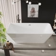 thumbnail image 3 of 59"/66" Acrylic Soaking Bathtub – Deep Freestanding Tub for Cold Plunge & Relaxation, 3 of 7