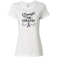 thumbnail image 3 of Inktastic Epilepsy Awareness Ribbon Support Walk Women's T-Shirt, 3 of 5