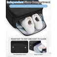 thumbnail image 4 of Mochila de viaje Suratio Large Carry On para mujeres y hombres, color negro, 4 of 6