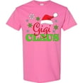 thumbnail image 3 of Inktastic Gigi Claus with Christmas Santa Hat and Snowflakes T-Shirt, 3 of 5