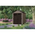thumbnail image 3 of Suncast Everett 6' x 5' Storage Shed -Resin & Metal Reinforced - Dark Taupe, 3 of 8