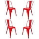 thumbnail image 1 of Set De 4 Sillas Tolix Metálicas Vintage Para Comedor Restaurante Exterior Interior rojo, 1 of 9