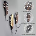 thumbnail image 5 of Ganchos decorativos en forma de guitarra vintage para colgar ropa abrigos Afortunado Sencillez, 5 of 5
