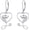 Veterinary Earrings - Dog, variant on Stethoscope Earrings 925 Sterling Silver Dog Heart Stethoscope Leverback Drop Earrings Medical Jewelry Birthday Graduation Nurses Day Gifts for Women Nurse Doctor Vet Tech
