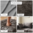 thumbnail image 6 of Oak and Birch 110” Wide 3-Seater Ergonomic Modular Couch, Compressed No-Assembly Sectional Sofa with Chaise & Bed-Style Layouts, Charcoal, 6 of 7