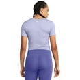 thumbnail image 2 of Women's Under Armour Motion Crossover Crop Short Sleeve Tee Color: Purple Size: X LARGE, 2 of 4