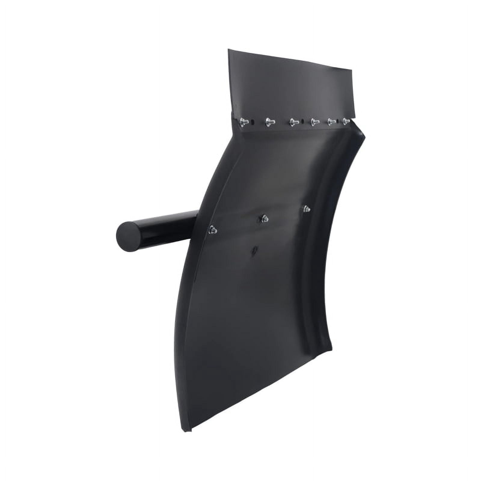 24"x24" Black Poly Quarter Fender Set Mud Flap Hangers Plastic for Semi Truck 2PCS