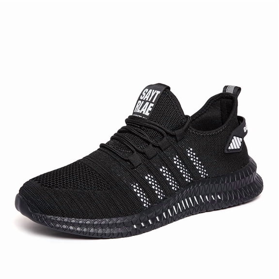 Men's Breathable Athletic Sneakers - with MD Sole for All-Season Activities ,Casual Slip-On Footwear