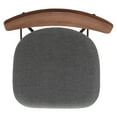 thumbnail image 5 of Safavieh  Ryker Barstool - 20.5" W x 20" L x 43" H Walnut/Grey, 5 of 10