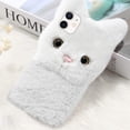 thumbnail image 2 of Funda protectora elegante con diseño de gato de peluche para iPhone 11, 2 of 6