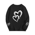 thumbnail image 3 of Posijego Kids Long Sleeve Shirts Valentine's Day Heart Graphic Tee for Girls Boys Casual Spring Cute Tops 2-15 Years, 3 of 6