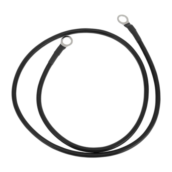 Unique Bargains 1 Pc Universal Battery Inverter Cable 3/8" Lug Battery Cable 8 AWG Gauge Tinned Copper Black 3FT