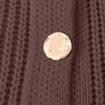 thumbnail image 6 of TGSLY Fall Button Down Sweater for Women Warm Soft Crew Neck Long Sleeve Chunky Knit Cropped Cardigan Loose Casual Solid Color Coat with Pockets L, 6 of 8