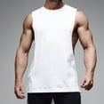 thumbnail image 2 of Mens Tank Top Beach Summer Casual Fashion Sports Solid Vest Sleeveless Round-Neck Tank Top, 2 of 7