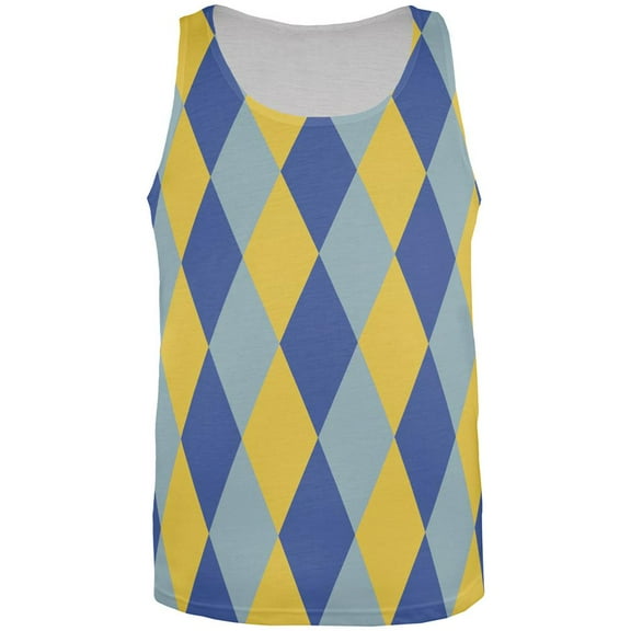 Hanukkah Jester Harlequin Costume All Over Mens Tank Top Multi X-LG