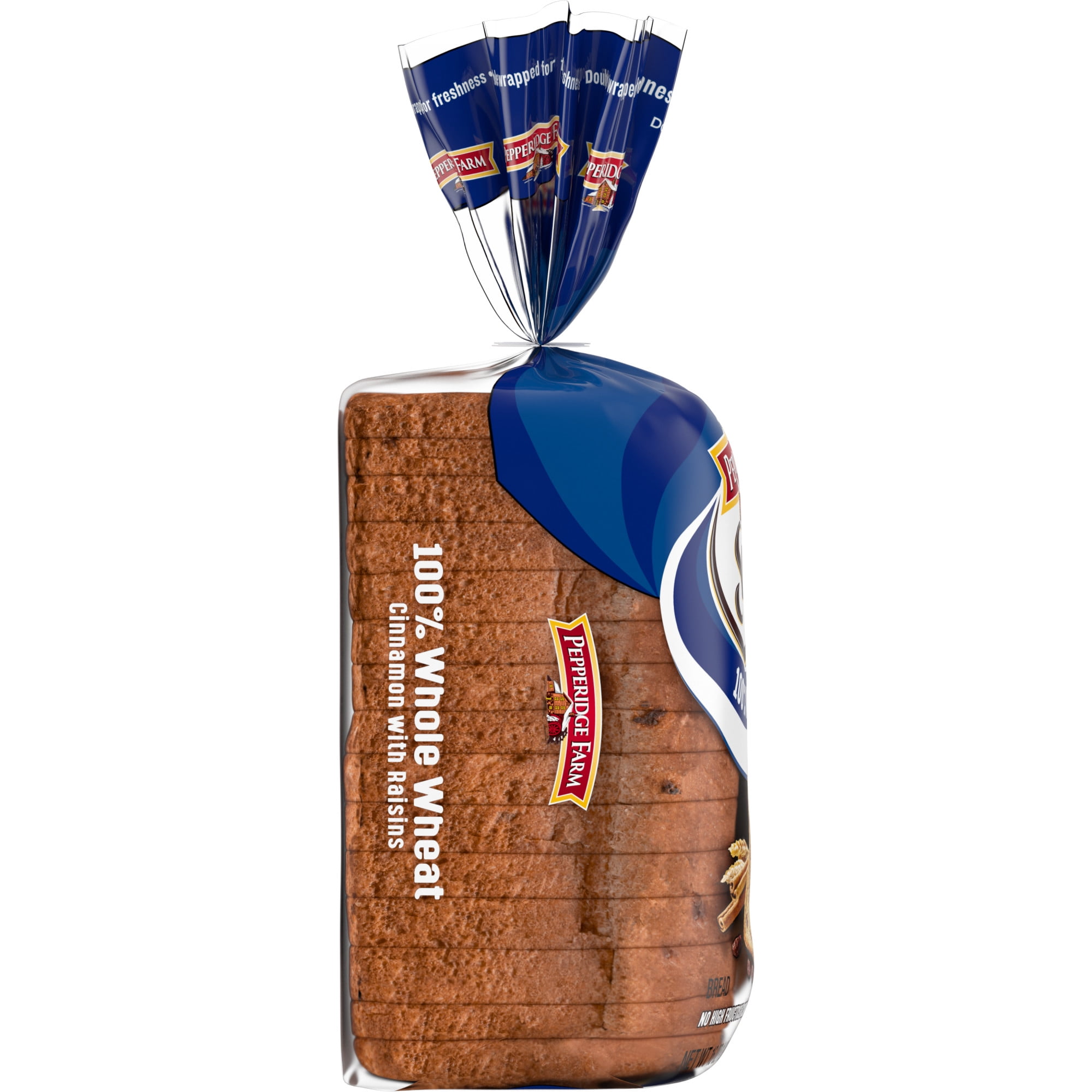 Pepperidge Farm Swirl 100% Whole Wheat Cinnamon with Raisins Breakfast Bread, 16 oz Loaf
