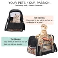 thumbnail image 3 of Fish Premium 900D Oxford Fabric Pet Bag with Sherpa Base & Nylon Webbing - 17x10x11.8 in - Ideal for Traveling and Everyday Use - Black, 3 of 7