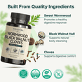 thumbnail image 6 of VINATURA Wormwood Black Walnut Clove Capsules - Cleanse, Detox, Intestinal Guard Formula Supplement for Humans, with Wormwood herb, Black Walnut Extract Combination, 60 Capsules, 6 of 8