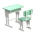 thumbnail image 3 of Juego de escritorio y silla para casa de muñecas, decoración de casa de muñecas, muebles de casa de muñecas 1/12 para Diorama , Verde, 3 of 8