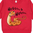 thumbnail image 3 of Inktastic Hugs and Hisses Cute Snake for Valentines Day Toddler Sweatshirt, 3 of 4