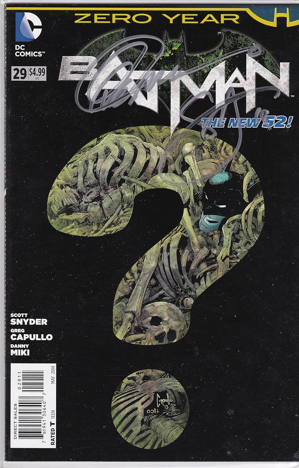 Batman The New 52 #29 Signed Snyder and Capulla NM