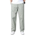 thumbnail image 4 of Men's Sweatpants with Pockets Big and Tall Expandable Waist Full Length Casual Pants, 4 of 6