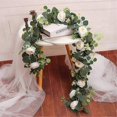 thumbnail image 2 of Eucalyptus Garland and Flower Hanging Artificial Eucalyptus Leaf Greenery for Wedding Backdrop Arch, 2 of 5
