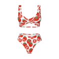 thumbnail image 4 of Daiia Hand Drawn Tomatoes Women's Bikini Set Two Piece Swimsuit High Waisted Bikini Adjustable Straps Bikini Perfect for Beach, Pool, and Summer Vacation-XX-Large, 4 of 9