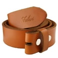 thumbnail image 4 of Falari Replacement Genuine Leather Belt Strap Without Buckle Snap on Strap 1.5" Wide 8005, 4 of 6