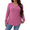 Pink, variant on NISVIYA Womens Winter Plus Size Sweather with Long Sleeves,Fashion Casual Loose Fit Knit V-Neck Tops