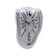 thumbnail image 1 of Reloj de fusión Reloj decorativo Adorno de pared de moda, Reloj de pared distorsionado de 7 pulgadas Reloj derretido para escritorio, oficina, mesa, Plata árabe, 1 of 8