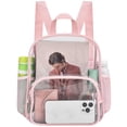 thumbnail image 1 of Mochila transparente Busiuw para eventos en estadios de 30 x 30 x 15 cm (rosa), 1 of 6