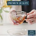 thumbnail image 4 of Pavilion- Grandma - 7 oz Glass Tea Cup and Saucer, 4 of 6