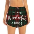 thumbnail image 2 of Goofa Wonderful Time Christmas Printed Women 2 in 1 Running Shorts,Quick Dry Athletic Workout Shorts,High Waisted Athletic Shorts with Liner Pockets-XX-Large, 2 of 9