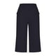 thumbnail image 4 of ICHUANYI Clearance Women's Solid Color Casual Loose Broad Leg Straight Barrel Cotton Linen Capris Pants(Black, M) ICHUANYI WER2023080812632, 4 of 6
