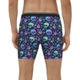 thumbnail image 4 of Picia Skull flower cute Pattern Men's Athletic Long Leg Briefs , Performance Stretch Underwear，Moisture-Wicking, 4 of 7