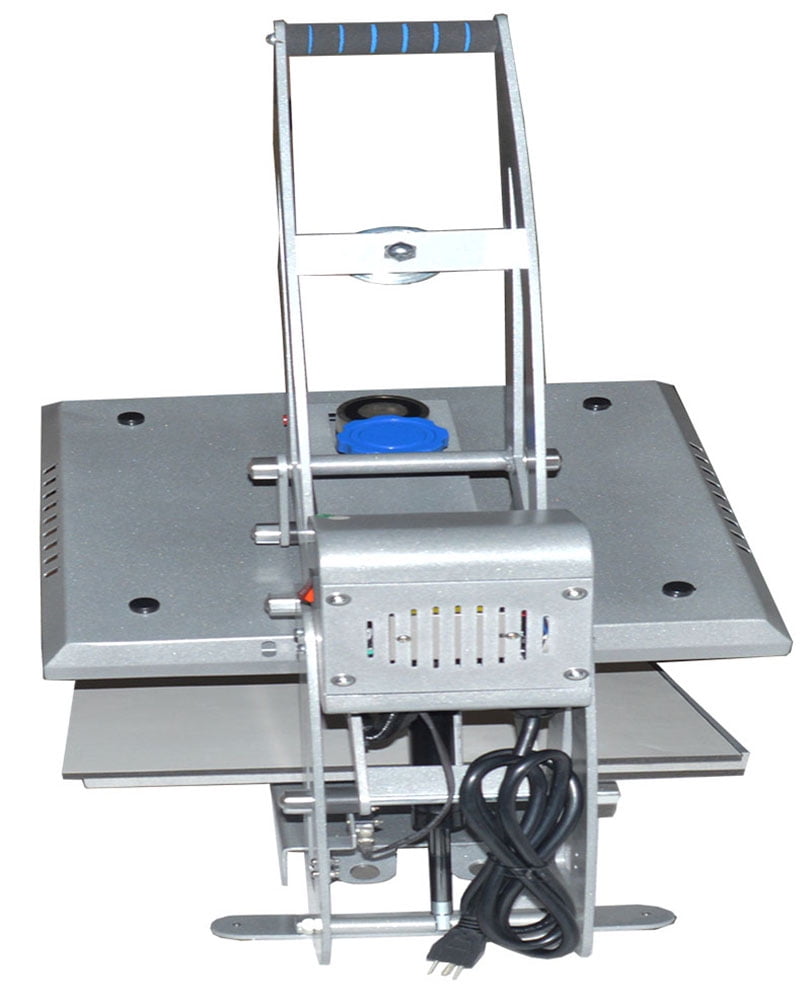 EQCOTWEA Drawer Design Semi-Automatic Electric Heat Press Machine Sublimation Transfe Machine with Silicone Pad